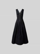 Self-Portrait Jeanskleid in Midilänge in Marine, Größe M