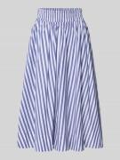 Rich & Royal Midirock mit elastischem Bund in Marine, Größe 36