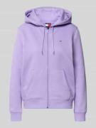 Tommy Jeans Regular Fit Sweatjacke aus Baumwoll-Mix in Flieder, Größe ...