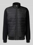 Christian Berg Men Steppjacke mit Stehkragen in Black, Größe XXL