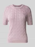 Carhartt Work In Progress Strickshirt mit Zopfmuster und Rundhalsaussc...