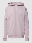 adidas Sportswear Sweatjacke mit Label-Stitching in Altrosa, Größe XL