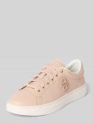 BOSS Low Top Sneaker aus poliertem Leder Modell 'KIRAN TENN' in Rose, ...
