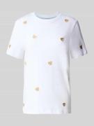 Only Regular Fit T-Shirt aus reiner Baumwolle Modell 'KETTY LIFE' in W...