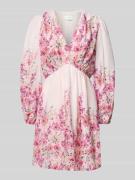 Neo Noir Minikleid mit floralem Muster Modell 'Semila' in Hellrosa, Gr...