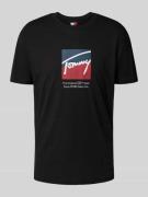 Tommy Jeans Regular Fit T-Shirt aus reiner Baumwolle in Black, Größe L