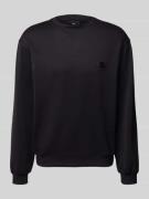 Balr. Sweatshirt mit Rundhalsausschnitt und Label-Detail in Black, Grö...