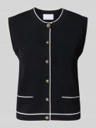 Jake*s Collection Strickjacke mit Knopfleiste in Black, Größe L