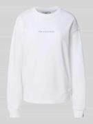 Marc O'Polo Denim Oversized Sweatshirt aus reiner Baumwolle in Weiss, ...