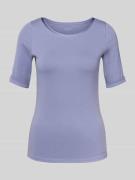 Marc Cain T-Shirt mit Rundhalsausschnitt in Lavender, Größe 34