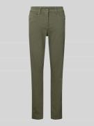 Luisa Cerano Hose mit Eingrifftaschen und elastischem Bund in Khaki, G...