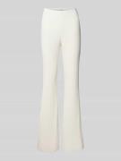 OH APRIL Flared Cut Hose mit elastischem Bund Modell 'Lyle' in Offwhit...