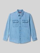 Tommy Hilfiger Teens Regular Fit Jeanshemd aus reiner Baumwolle in Bla...