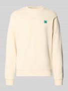 Scotch & Soda Sweatshirt mit Label-Detail in Offwhite, Größe L