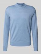 Scotch & Soda Strickpullover mit gerippten Abschlüssen in Hellblau, Gr...
