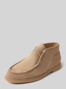 BOSS Schnürschuhe aus echtem Rindsleder in Beige, Größe 45