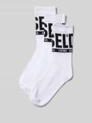 Diesel Socken mit Label-Detail im 3er-Pack in Weiss, Größe 39-42