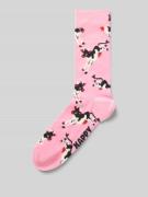 Happy Socks Socken mit Motiv-Stitching Modell 'Cow' in Rosa, Größe 36-...
