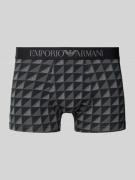 Emporio Armani Trunks mit elastischem Logo-Bund in Black, Größe L