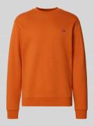 Scotch & Soda Sweatshirt mit Label-Detail in Orange, Größe L
