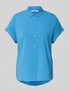 Samsøe Samsøe Regular Fit Bluse mit Knopfleiste Modell 'MAJAN' in Blau...