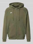 Under Armour Sweatjacke mit Känguru-Tasche in Oliv, Größe L