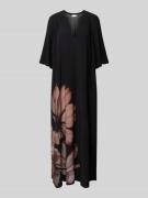 Jake*s Collection Maxikleid mit V-Ausschnitt in Black, Größe 38