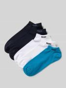 BOSS Sneaker-Socken aus Baumwoll-Mix im 5er-Pack in Aqua, Größe 39-42