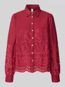 YAS Hemdbluse mit Knopfleiste Modell 'LUMA' in Dunkelrot, Größe 38