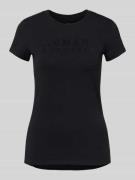 ARMANI EXCHANGE T-Shirt mit Label-Detail in Black, Größe L