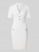 Guess Minikleid mit Reverskragen Modell 'FELICITY' in Weiss, Größe M