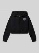Guess Sweatjacke mit Reißverschluss in Black, Größe 128