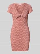 Guess Minikleid mit V-Ausschnitt und Knotendetail Modell 'NALENY' in H...