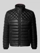 MCNEAL Steppjacke in Leder-Optik mit gefüttertem Stehkragen in Black, ...