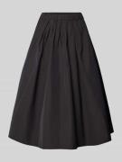 Christian Berg Woman Selection Midirock mit elastischem Bund in Black,...