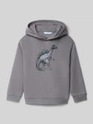 Mayoral Regular Fit Hoodie mit Motiv-Print in Mittelgrau, Größe 110
