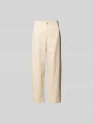 Kenzo Regular Fit Stoffhose mit Ripp-Optik in Beige, Größe L
