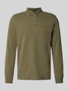 MCNEAL Regular Fit Poloshirt mit Label-Stitching in Oliv, Größe M