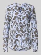 Christian Berg Woman Blusenshirt aus Viskose mit V-Ausschnitt in Laven...