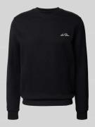 Les Deux Sweatshirt mit gerippten Abschlüssen Modell 'Diaz' in Black, ...