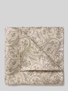 Blick Einstecktuch aus Seide im Allover-Look in Beige, Größe 1