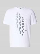 BOSS Green Relaxed Fit T-Shirt aus Baumwoll-Mix Modell 'TEE' in Weiss,...
