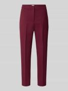 Jake*s Collection Hose aus Viskose-Mix mit Bügelfalten in Aubergine, G...