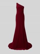 TROYDEN COLLECTION Abendkleid mit One-Shoulder-Träger in Bordeaux, Grö...