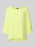 Marc Cain Blusenshirt mit 3/4-Arm in Neon Gelb, Größe 34