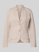 Tom Tailor Regular Fit Kurzblazer aus Baumwoll-Mix in Taupe, Größe L