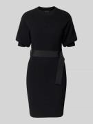 ARMANI EXCHANGE Knielanges Kleid mit Taillengürtel in Black, Größe XL
