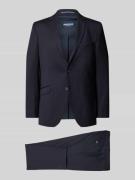 HECHTER PARIS Slim Fit Anzug mit 2-Knopf-Sakko in Marine, Größe 102