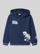 s.Oliver RED LABEL Regular Fit Sweatjacke aus Baumwoll-Mix in Marine, ...