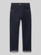 s.Oliver RED LABEL Straight Leg Jeans aus Baumwoll-Mix in Dunkelblau, ...